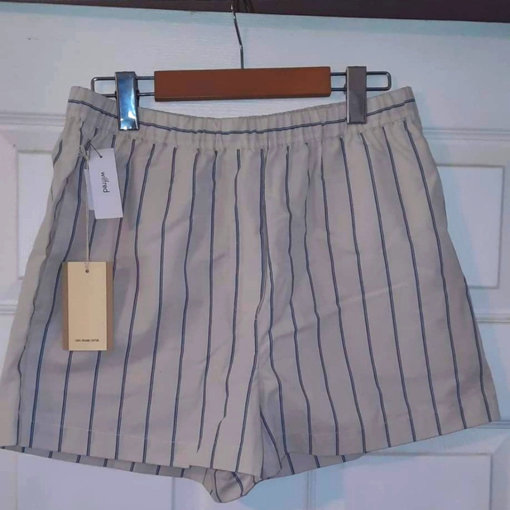 White and Blue Shorts